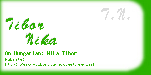 tibor nika business card
